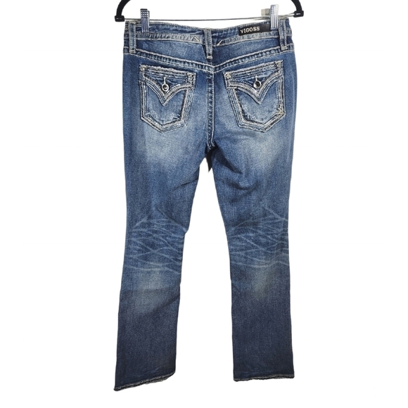 Vigoss Jeans Womens 4 Slim Boots Medium Wash - Picture 2 of 16